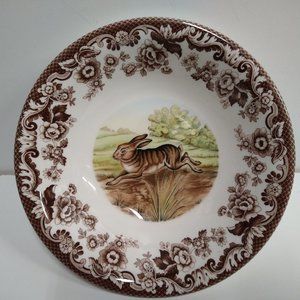 Spode Woodland 8" Salad Bowl - Running Rabbit